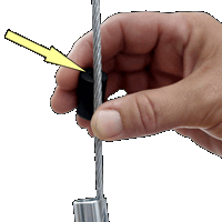 Montageschritt 3: Distanz aufdr&uuml;cken